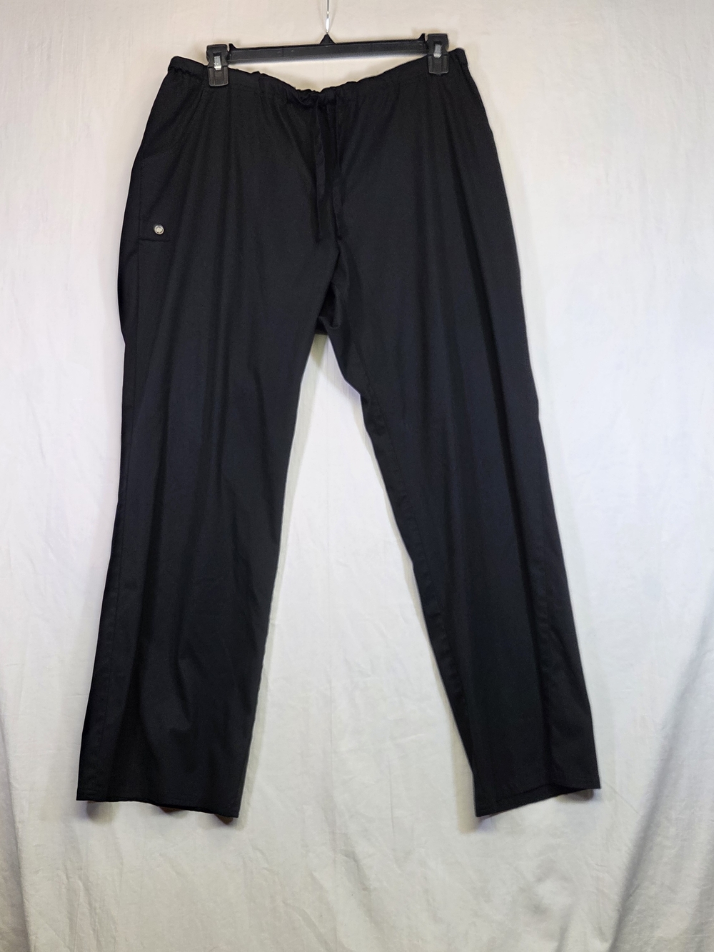 Cherokee Luxe Women’s XL Black Drawstring Straight Leg Scrub Pants 1066. #0374